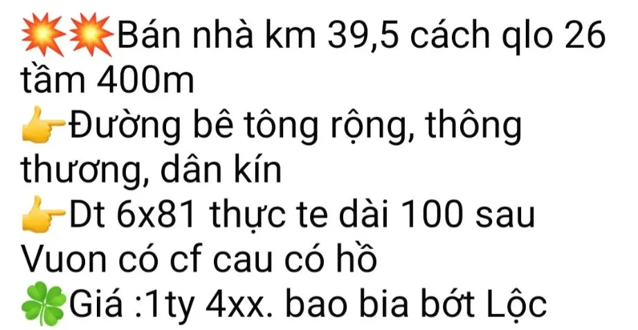 Bán 6 m² đất thổ cư — Thôn 4B, Xã Ea Phê (ảnh 1)